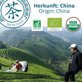 Khla - Bio Oolong Tea 100 G - Modrý čaj - Přírodní sypaný čaj - Organický asijský čaj - Sypaný a řezaný - Bylinný a louhovaný čaj - Z Číny
