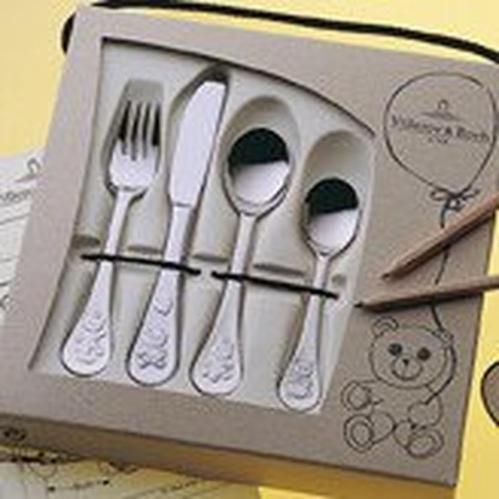 Villeroy And Boch Sada dětských příborů Teddy 4 kusy, nerez 18/10 Kitchen Naty Shop