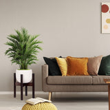 Relaxdays Bamboo stojan na květiny, individuálně nastavitelný, pro květináče do 32 cm, stojan na rostliny, V: 35,5 cm, hnědý, 1 kus 10028823