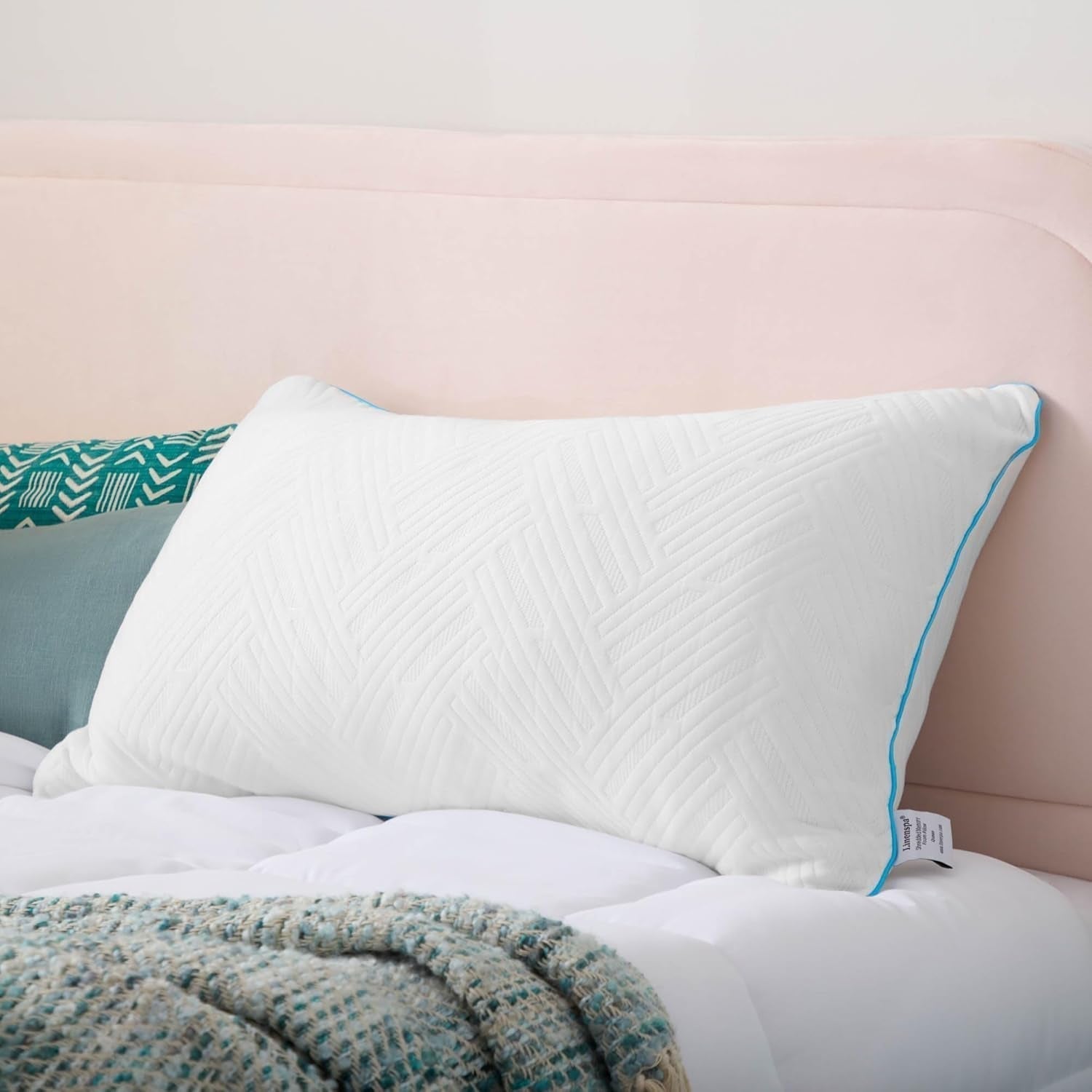Linenspa White Standard Gel Memory Foam Polštář Naty Shop Standard Polštáře Výchozí název