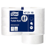 Toaletní papír Tork Jumbo White T1, Advanced, 2 vrstvy, 6 × 380 M, 472118
