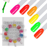 150 Stück Nail Art Tips Prsten, transparentní Farbe Karte Platten Nagelleck Display Ring Sticks, Nagel Salon Übungen Display Tips na nehty