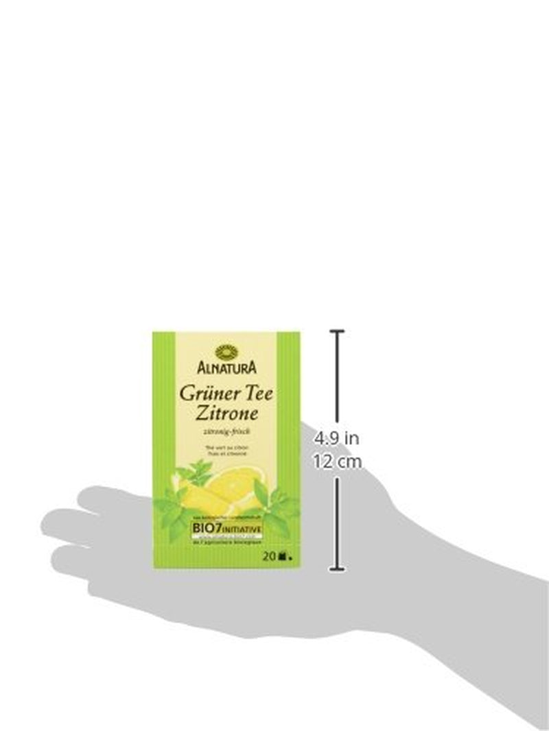 Bio zelený čaj s citronem, 20 sáčků, 40 g