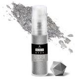 DecoRom, jedlé třpytky, prášek, 10 gramů Glitter Naty Shop Silver
