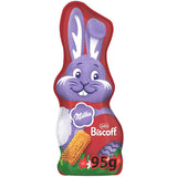 Milka Smiling Bunny Biscoff – jemný velikonoční zajíček s čokoládou a kousky sušenek Lotus Biscoff – 95g