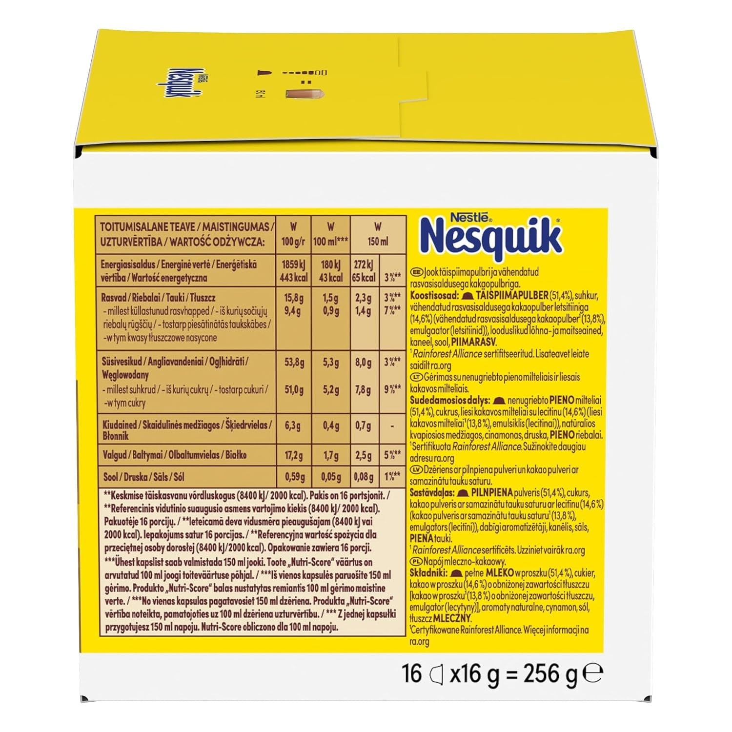 NESCAFÉ DOLCE GUSTO NESQUIK Kakaokapsel 3er Pack (3 x 16 kapslí)