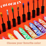 Green Temporary Hair Dye - 14ml Hair Chalk Barva na vlasy, Smývatelná zelená tyčinka na barvení vlasů, Instant Color Hair Chalk, Carnival Chalk Barva na vlasy pro Vánoce Halloween, Karneval, Cosplay Barva na vlasy Naty Shop