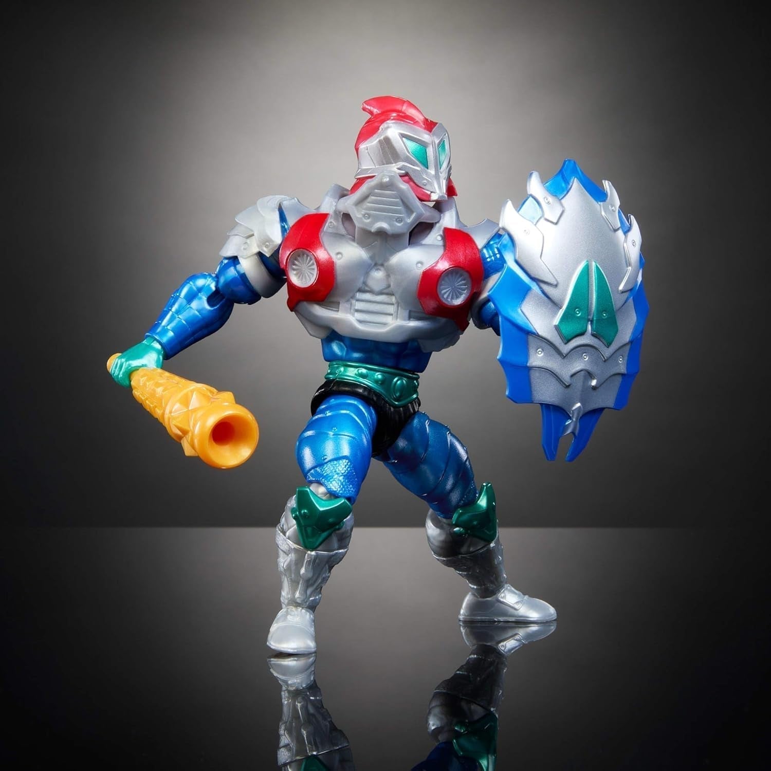 Masters of the Universe Origins Turtles of Grayskull Mekaneck Reptile Wars Pohyblivá akční figurka, Teenage Mutant Ninja a MOTU Crossover Hero Toy, JBN00, [Multicolor] Akční figurky Naty Shop