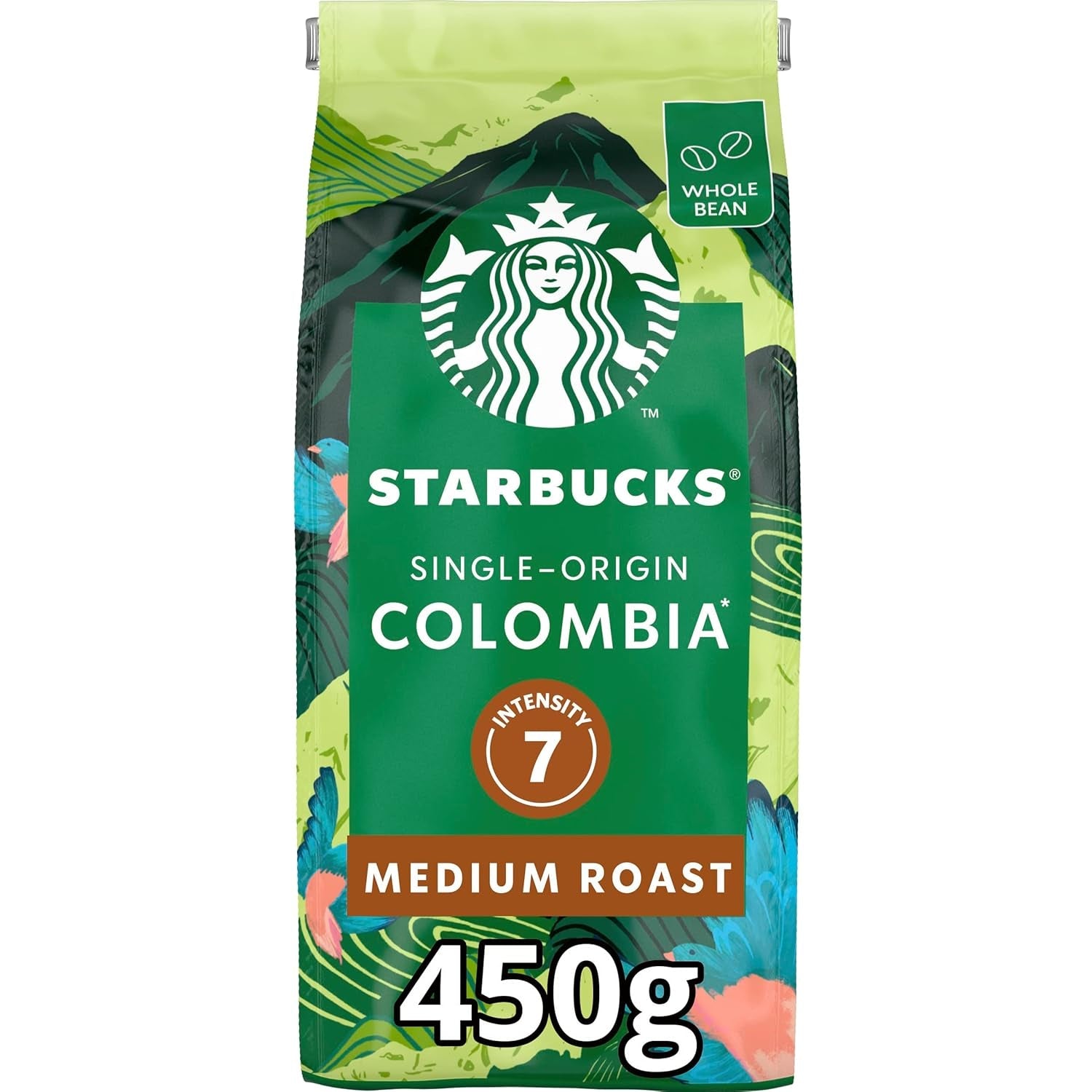 STARBUCKS Single Origin Colombia Coffee, středně pražená, celá zrna 450 g (balení po 4 ks)