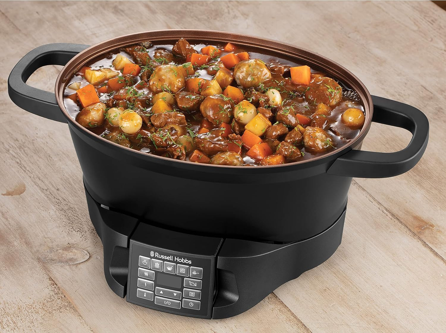 Multicooker Russell Hobbs 6,5L, digitální displej, 8 funkcí vaření Pomalý hrnec Naty Shop