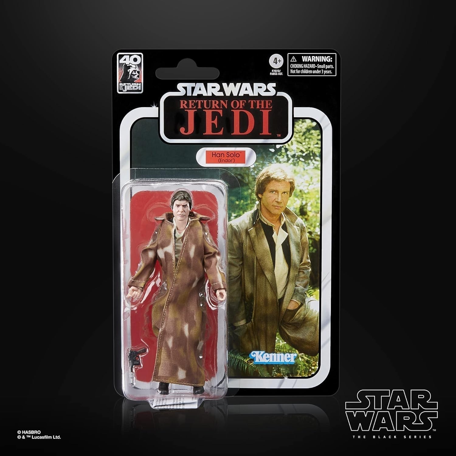 Star Wars Černá série Han Solo, 15 cm vysoká akční figurka Zu Wars: Návrat rytíře Jedi Akční figurky Naty Shop