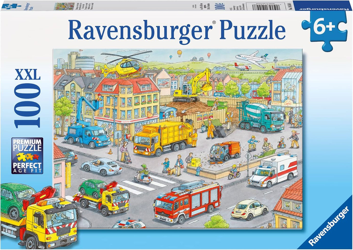 Puzzle Ravensburger pro děti - 10558 Vozidel ve městě - Puzzle pro děti od 6 let se 100 dílky ve formátu XXL Puzzle Naty Shop Výchozí název