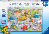 Puzzle Ravensburger pro děti - 10558 Vozidel ve městě - Puzzle pro děti od 6 let se 100 dílky ve formátu XXL Puzzle Naty Shop Výchozí název