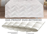 Traumnacht Cosy - Souprava postele 4 sezóny, 1 X dělitelná přikrývka 135 X 200 Sada a 1 X polštář 80 X 80 Cm, certifikace Ã-ko Tex, bílá, vyvinuto v Německu, (balení 2 ks) Přikrývky a přikrývky Naty Shop