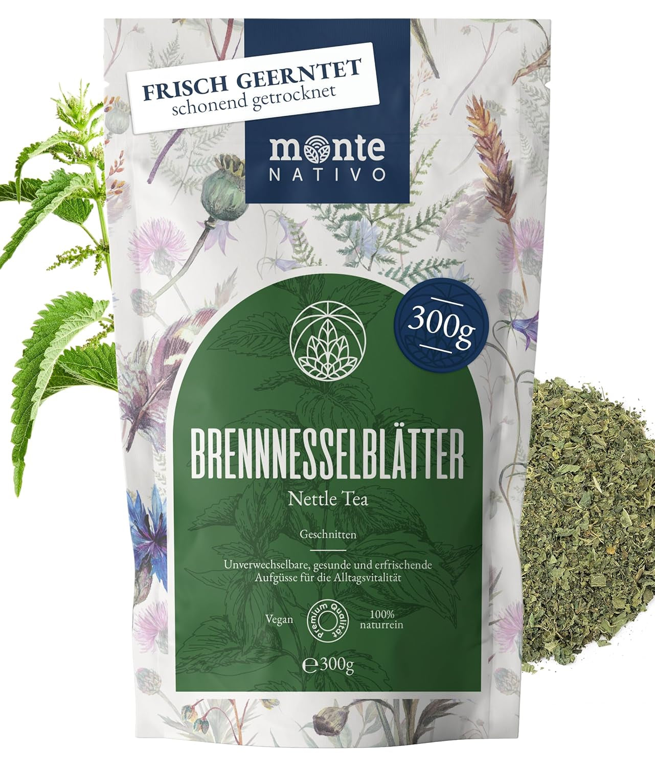 Monte Nativo Ceremonial Matcha Powder (40 g) - ideální pro matcha čaj, latté a smoothies - zelený čaj z Japonska - ceremoniální kvalita, v kovové krabičce - 100% čistý, bez lepku, jemně mletý