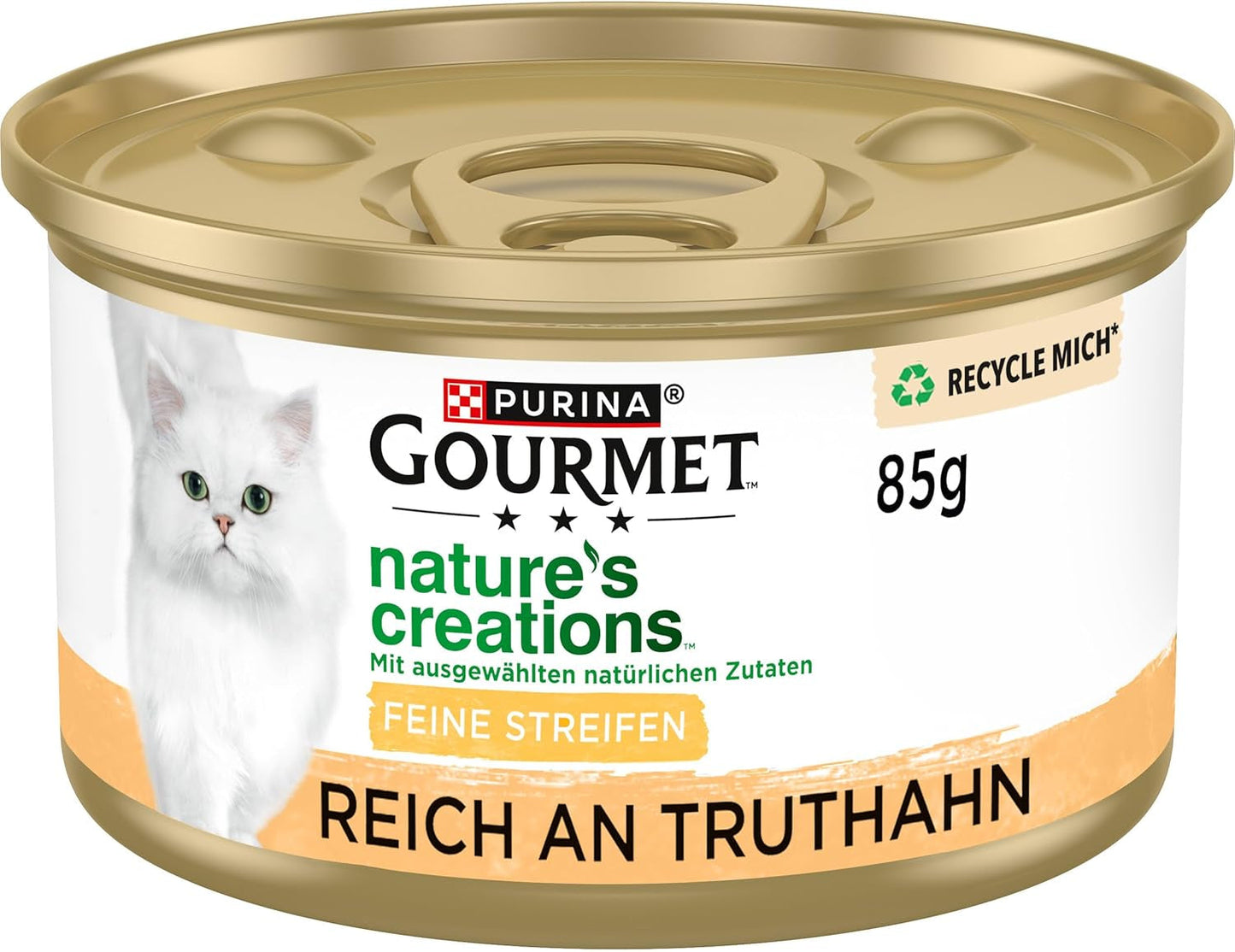 Gourmet Nature's Creation Mokré krmivo pro kočky v želé, přírodní krůtí, balení 12 ks (12 x 85 g)
