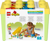LEGO DUPLO Classic Stavebnice Auta a náklaďáky, Hrací sada s vozidly pro děti od 1,5 roku, Kreativní výuková hračka, Auto a závodní sada 10439 Stavebnic Besuche den LEGO-Store