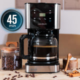Espresso s filtrem Cecotec Coffee 66 Drop and Touch, výkon 950 W, 1,5 l, 12 šálků, dotykový displej, skleněná karafa, 24hodinový časovač, 6 spínačů, opakovaně použitelný síťový filtr