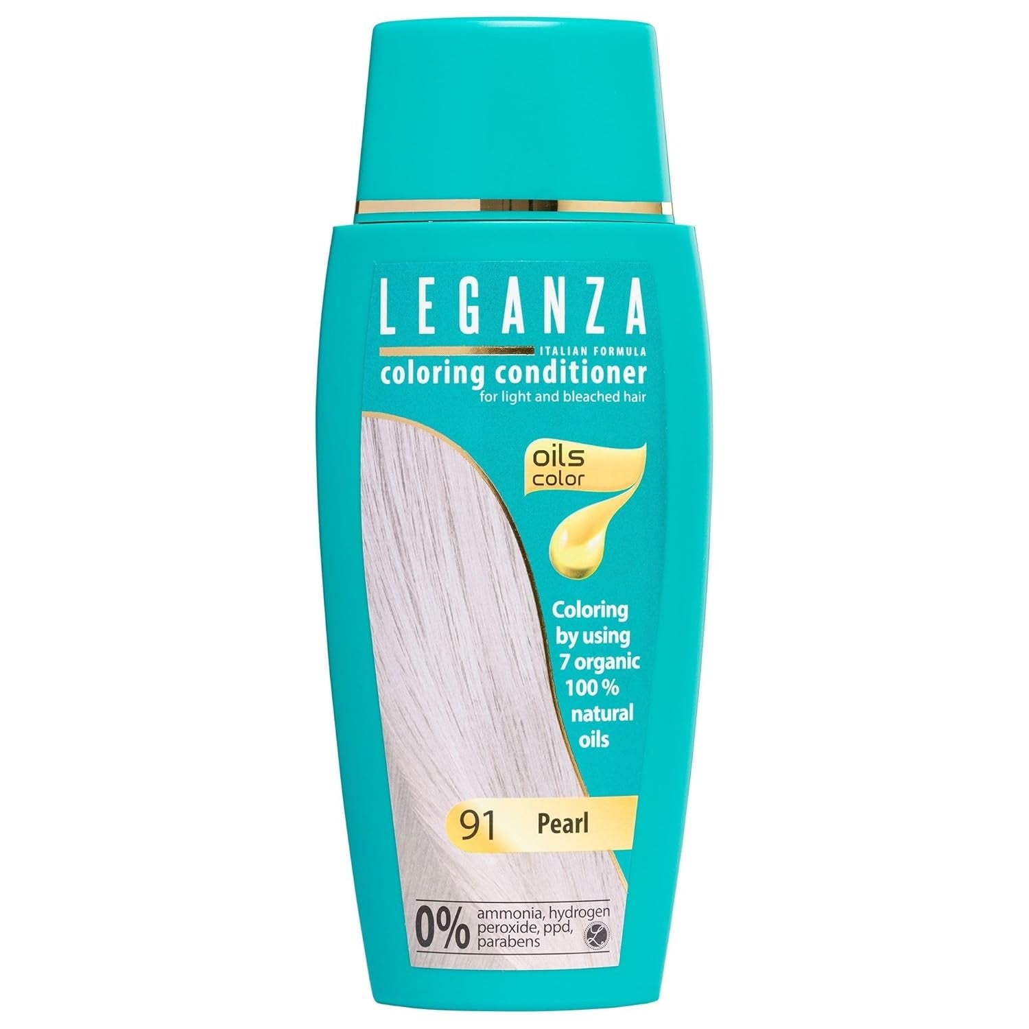 Leganza Natural Balm Hair Dye Color 71 Café Latte | Barva na vlasy bez amoniaku | Obohaceno o 7 přírodních olejů | 150 ml Naty Shop 91 Perl barva na vlasy