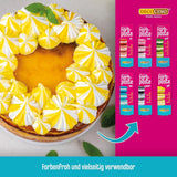 Sada 6 barevných past Decocino - 6 x 20 g - Potravinářské barvivo v červené, růžové, zelené, žluté, modré a černé barvě, ideální pro barvení dortů, fondánu a krémů - Bez azo a bez lepku