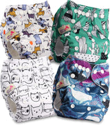 Littles a Bloomz FLP2-0406 Standard Clip opakovaně použitelná plena, 4 plenky