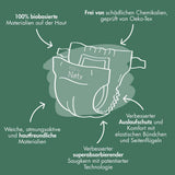 Eco plenky Eco by Naty Baby Eco plenky - prémiové organické plenky, ekologické, vyrobené z rostlinných materiálů, ideální pro citlivou dětskou pokožku (velikost 5 - 80 kusů)