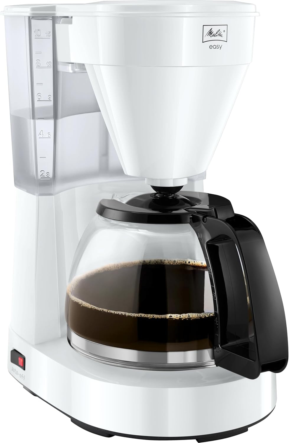 Melitta Easy – Espresso kávovar s filtrem a skleněnou karafou, až na 10 šálků kávy, černá