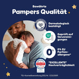 Pleny Pampers Night Pants velikost 6, 138 kusů, 13kg-19kg, poskytují extra ochranu po celou noc.
