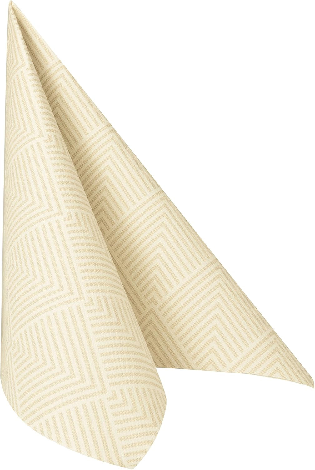 Papstar, 50 ubrousků "ROYAL Collection" 1/4 násobek 40 cm X 40 cm šampaňské "Elegance", #86497