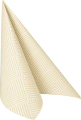 Papstar, 50 ubrousků "ROYAL Collection" 1/4 násobek 40 cm X 40 cm šampaňské "Elegance", #86497