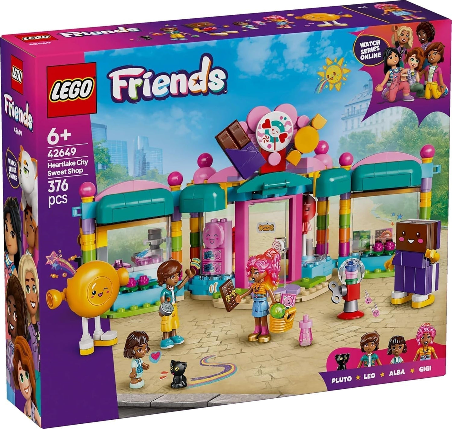 Hrací sada LEGO Friends Heartlake City Shop pro dívky ve věku 6+ RPG se 2 mini-panenkami, mikropanenkou a hračkou pro kočky 42649 Stavebnice Besuche den LEGO-Store