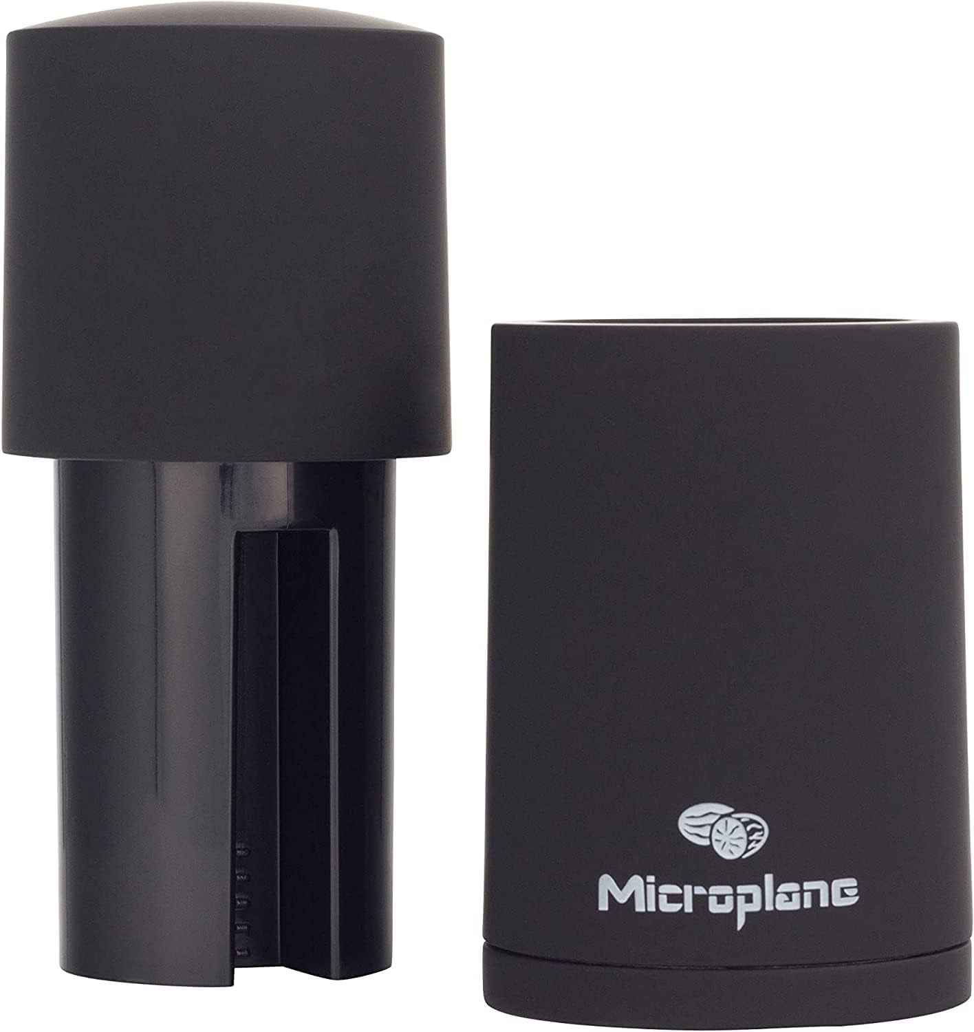 Microplane Mlýnek na koření černý na muškátový oříšek, skořici, fazole tonka, dlouhý pepř a další suché koření Mlýnek a mlýnky Naty Shop