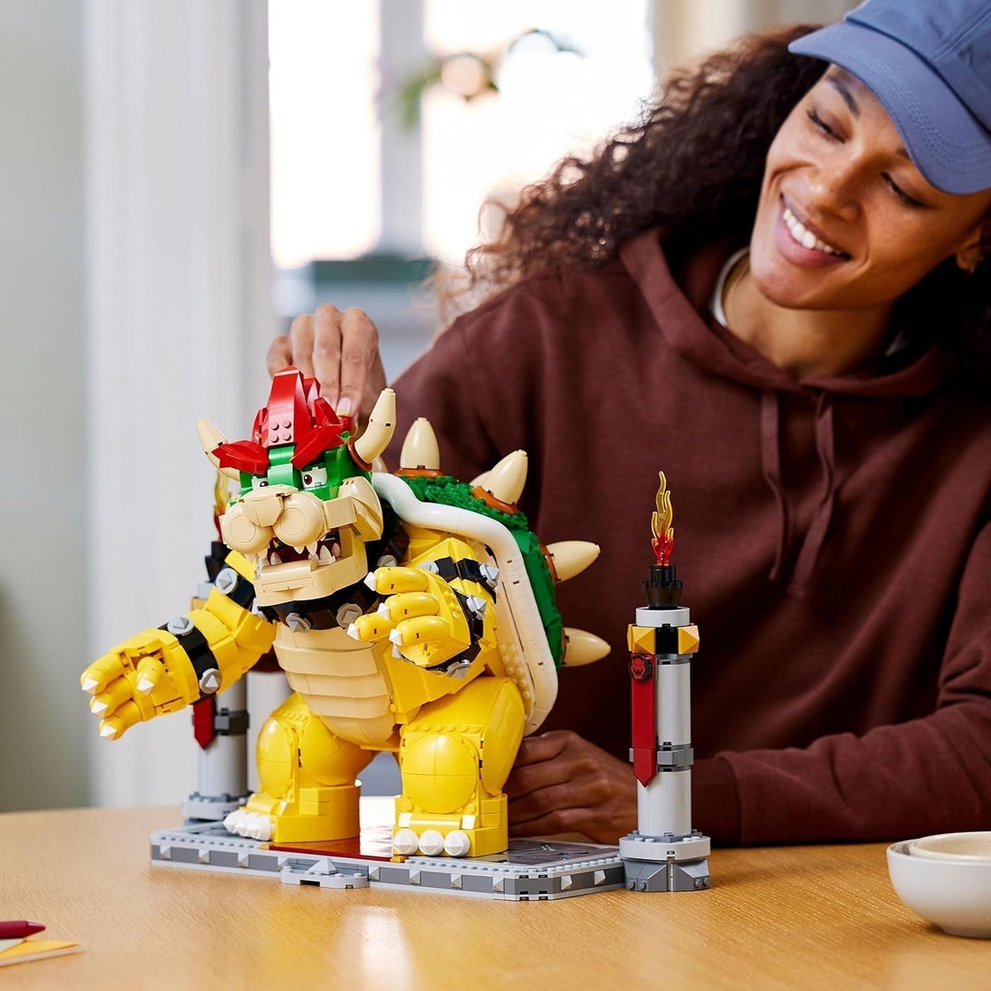 Stavebnice LEGO Super Mario The Mighty Bowser 3D Model Velká sběratelská sada akčních figurek včetně Soubojové plošiny Nápad na dárek pro fanoušky jako dekorace do pokoje 71411 Stavebnice Besuche den LEGO-Store