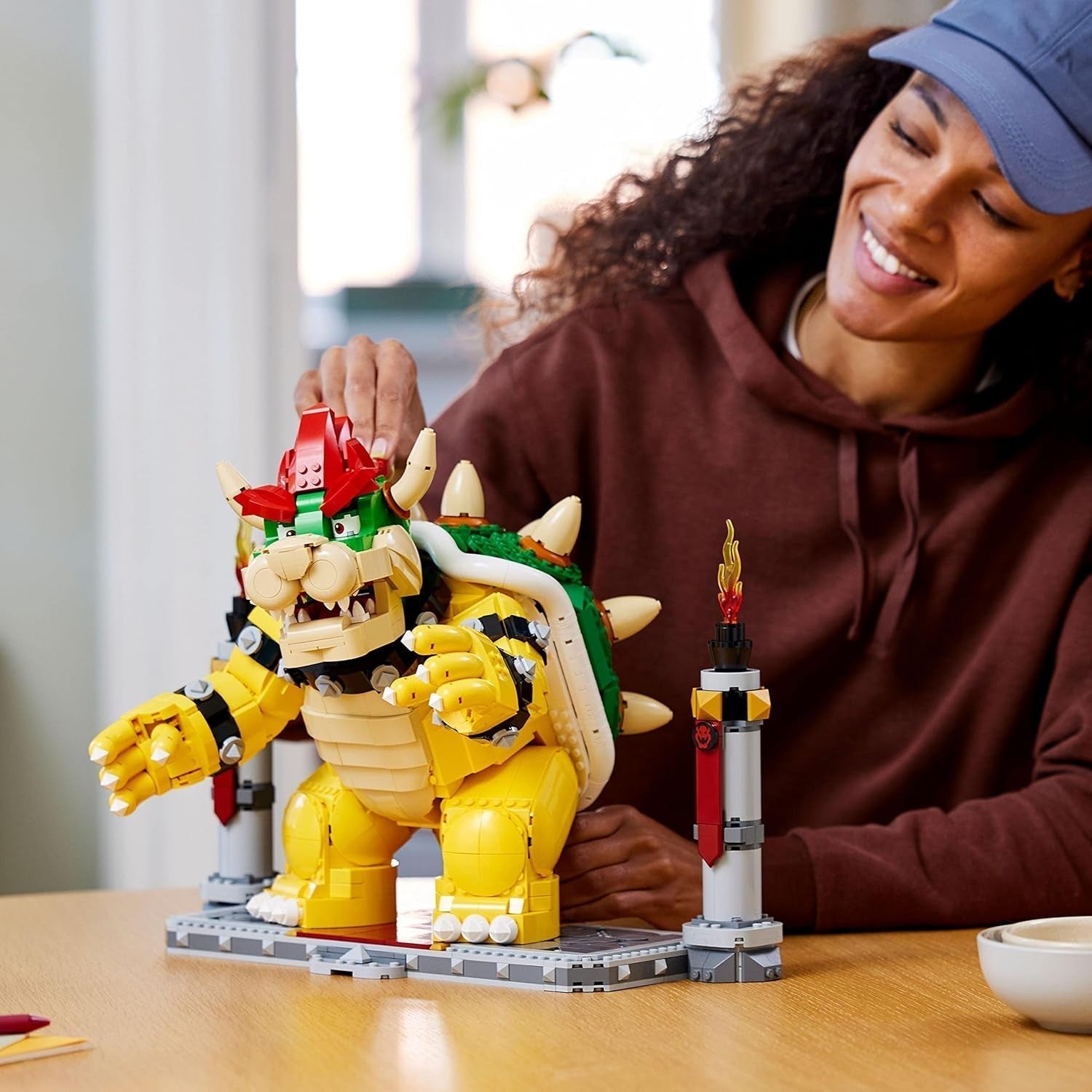 Stavebnice LEGO Super Mario The Mighty Bowser 3D Model Velká sběratelská sada akčních figurek včetně Soubojové plošiny Nápad na dárek pro fanoušky jako dekorace do pokoje 71411 Stavebnice Besuche den LEGO-Store