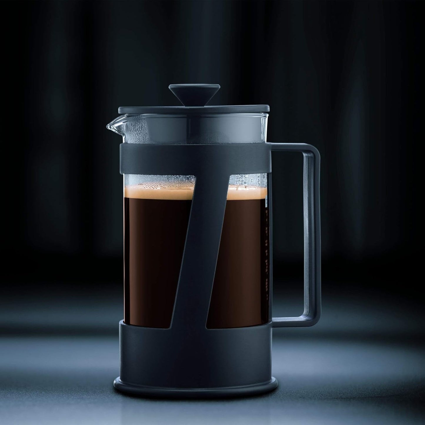 Kávovar Bodum CREMA (French Press systém, permanentní nerezový filtr, bezpečnostní uzávěr, 0,5 litru) černý