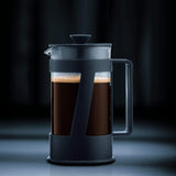 Kávovar Bodum CREMA (French Press systém, permanentní nerezový filtr, bezpečnostní uzávěr, 0,5 litru) černý