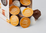 NESCAFÉ Dolce Gusto Latte Macchiato Vorratsbox 90 Kaffeekapseln (Aromatischer Espresso a Latte Macchiato Caramel