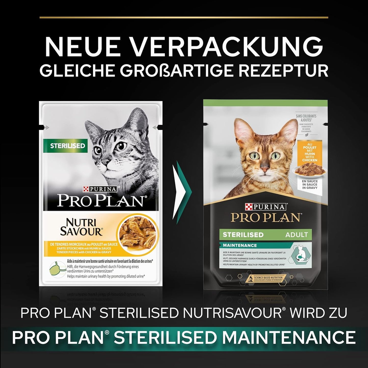 Pro Plan vlhké sterilizované krmivo pro dospělé kočky s kuřaty, balení 26 ks (26 x 85 g)