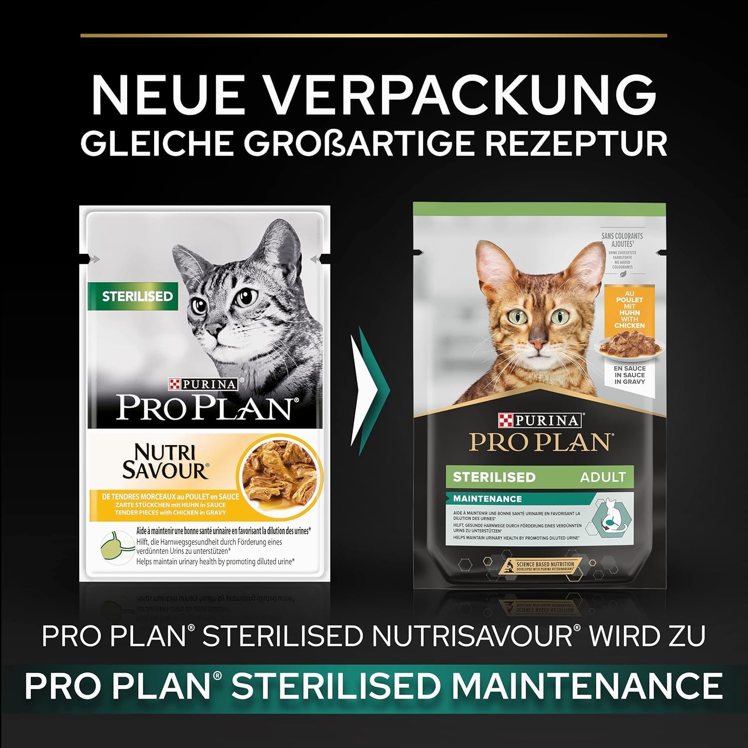 Pro Plan vlhké sterilizované krmivo pro dospělé kočky s kuřaty, balení 26 ks (26 x 85 g)
