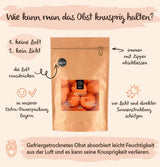 Lyofilizované meruňky BRIX | Přírodní, sušené meruňky 85 g | Great Taste Award za sušené ovoce, sušené | Bez GMO, bez lepku, veganské, s konzervovanými vitamíny Naty Shop dehydratované produkty