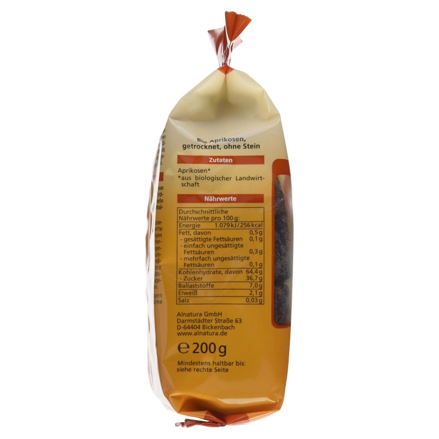 Sušené bio meruňky, bez pecek, 200g Naty Shop dehydratované produkty