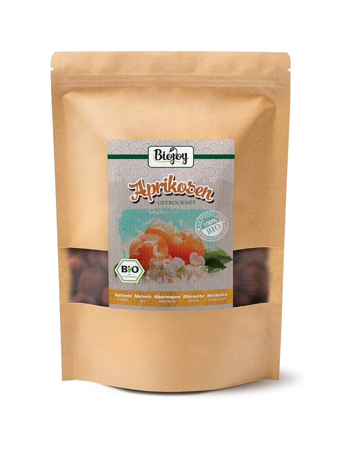Biojoy sušené meruňky (500 g), nesířené Dehydrované produkty Můj obchod 1 kg (1 balení)