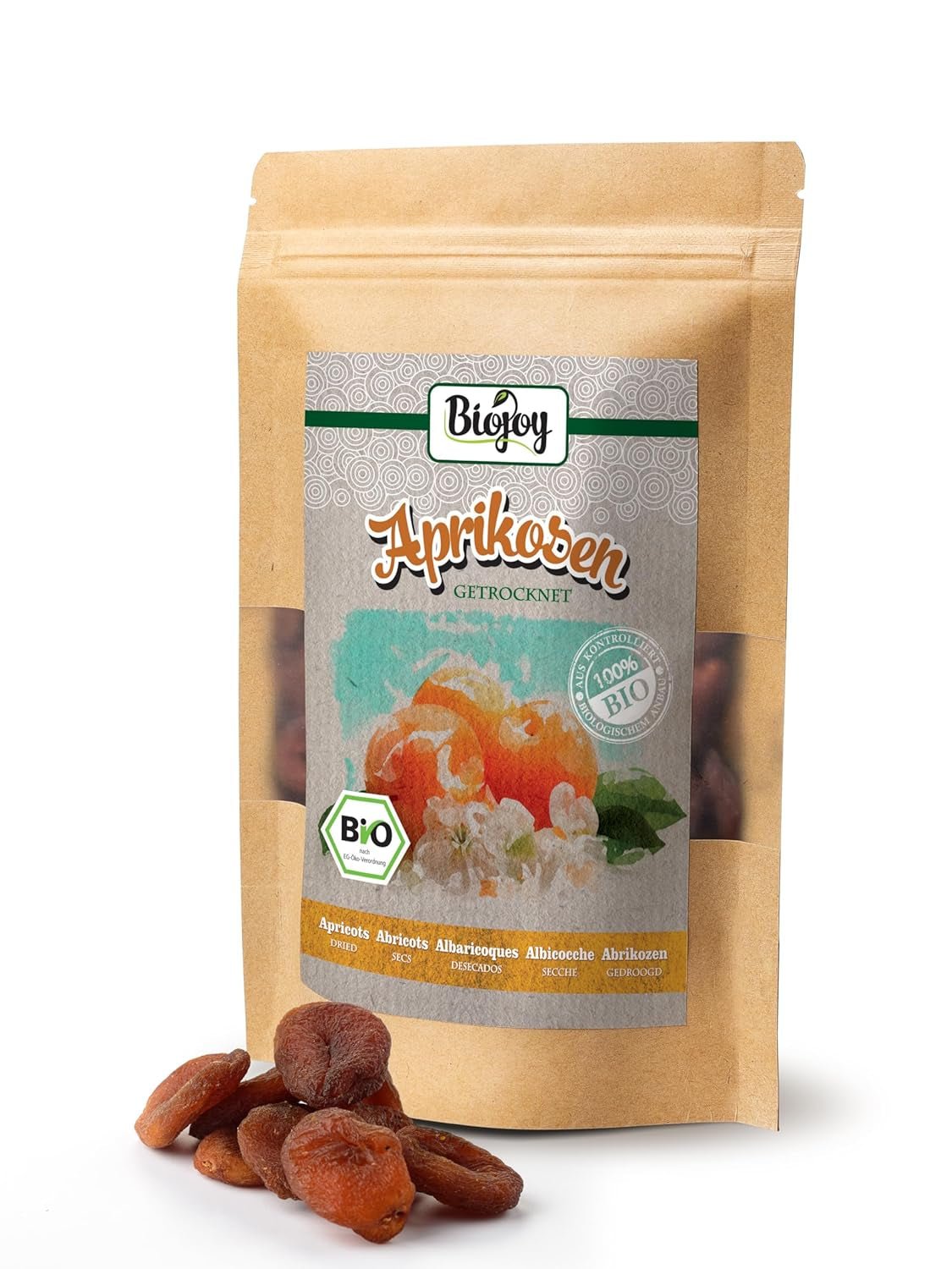 Biojoy sušené meruňky (500 g), nesířené Dehydrované produkty Můj obchod