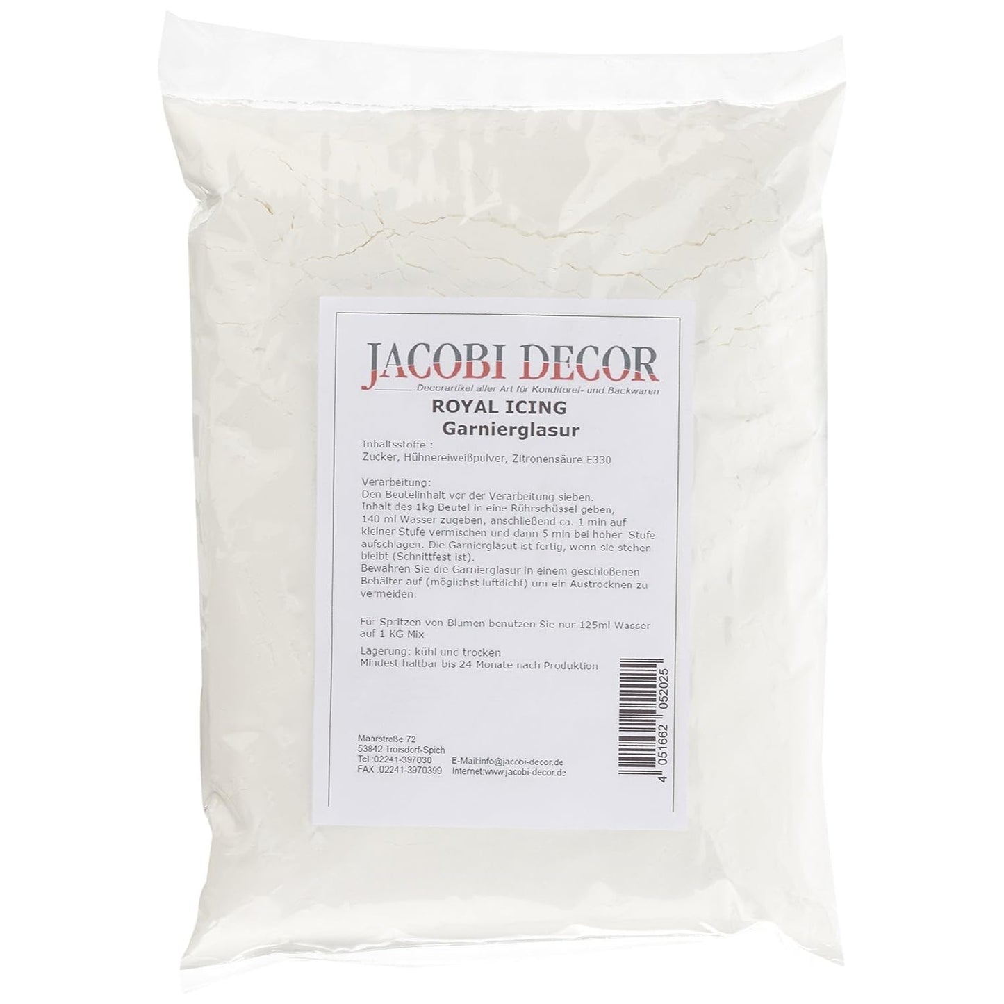 Cake Company Royal Icing 1 balení (1 x 1000 g) I Suchá směs na zdobení dortů nejvyšší kvality I Na polevu a jemné linky I Bezlepková I Perfektní na dorty a cupcaky Naty Shop Cukrová pasta