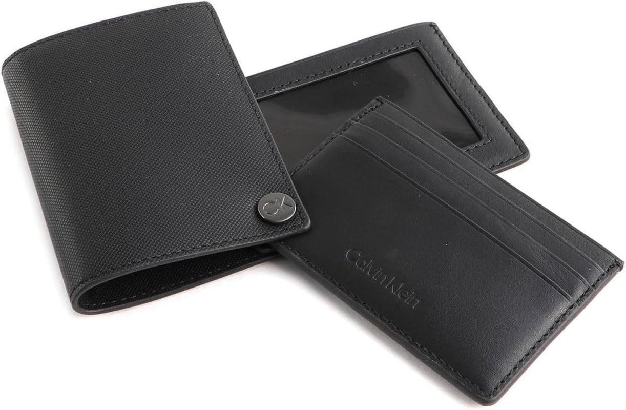 Calvin Klein CK CLEAN PQ COVERED CARDHOLDER Peněženka pro muže, černá (Ck Black), OS Wallet Men Naty Shop