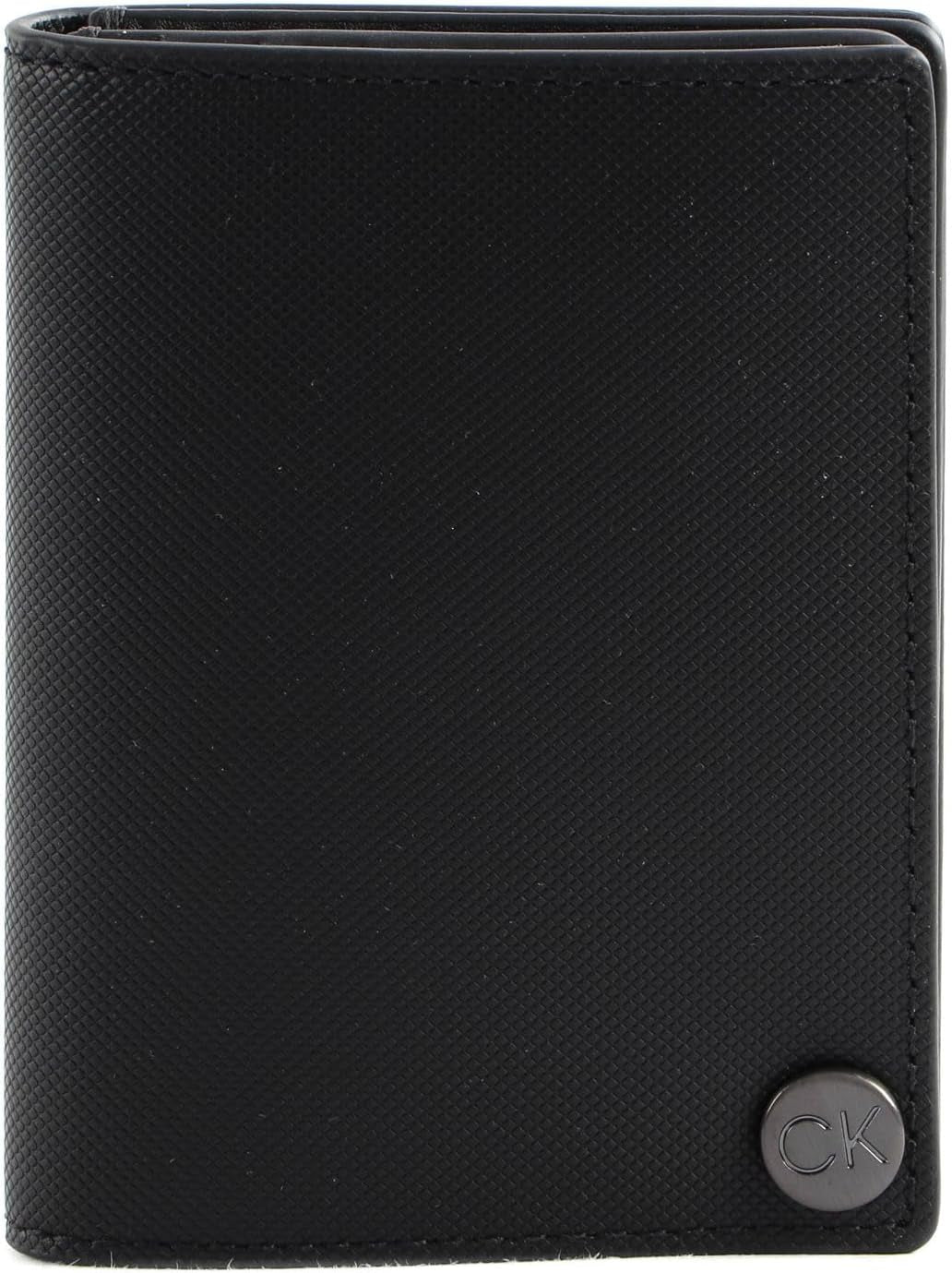 Calvin Klein CK CLEAN PQ COVERED CARDHOLDER Peněženka pro muže, černá (Ck Black), OS Wallet Men Naty Shop