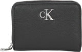 Calvin Klein dámská peněženka s minimálním monogramem zip kolem Kleina, černá (černá), univerzální peněženka pro ženy Naty Shop Výchozí název