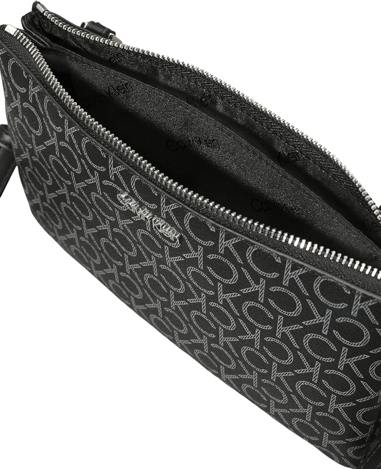 Calvin Klein Dámská taška přes rameno Ck Must Klein, Černá (Černá Mono), Dámské Tašky Přírodní Velikost Naty Shop