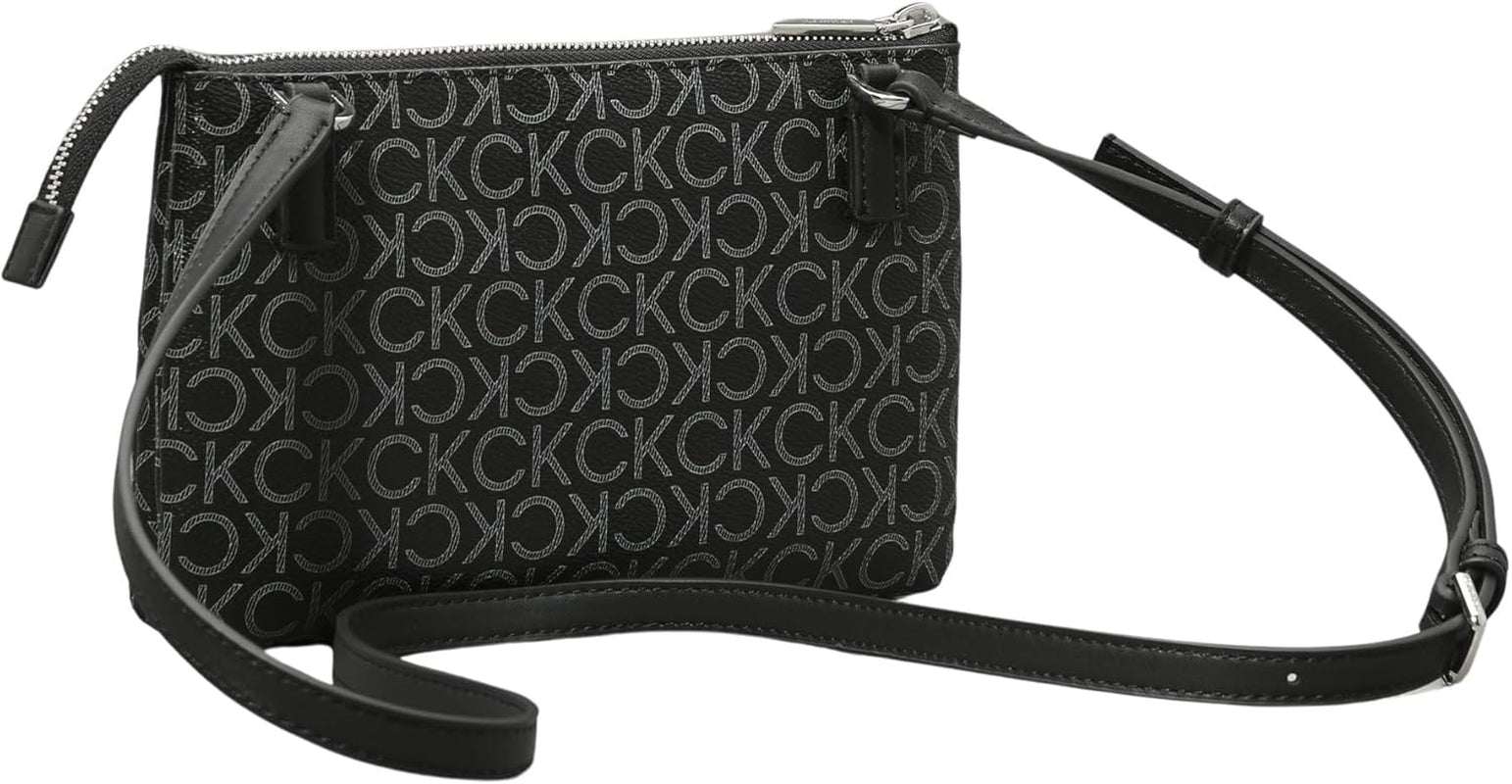 Calvin Klein Dámská taška přes rameno Ck Must Klein, Černá (Černá Mono), Dámské Tašky Přírodní Velikost Naty Shop