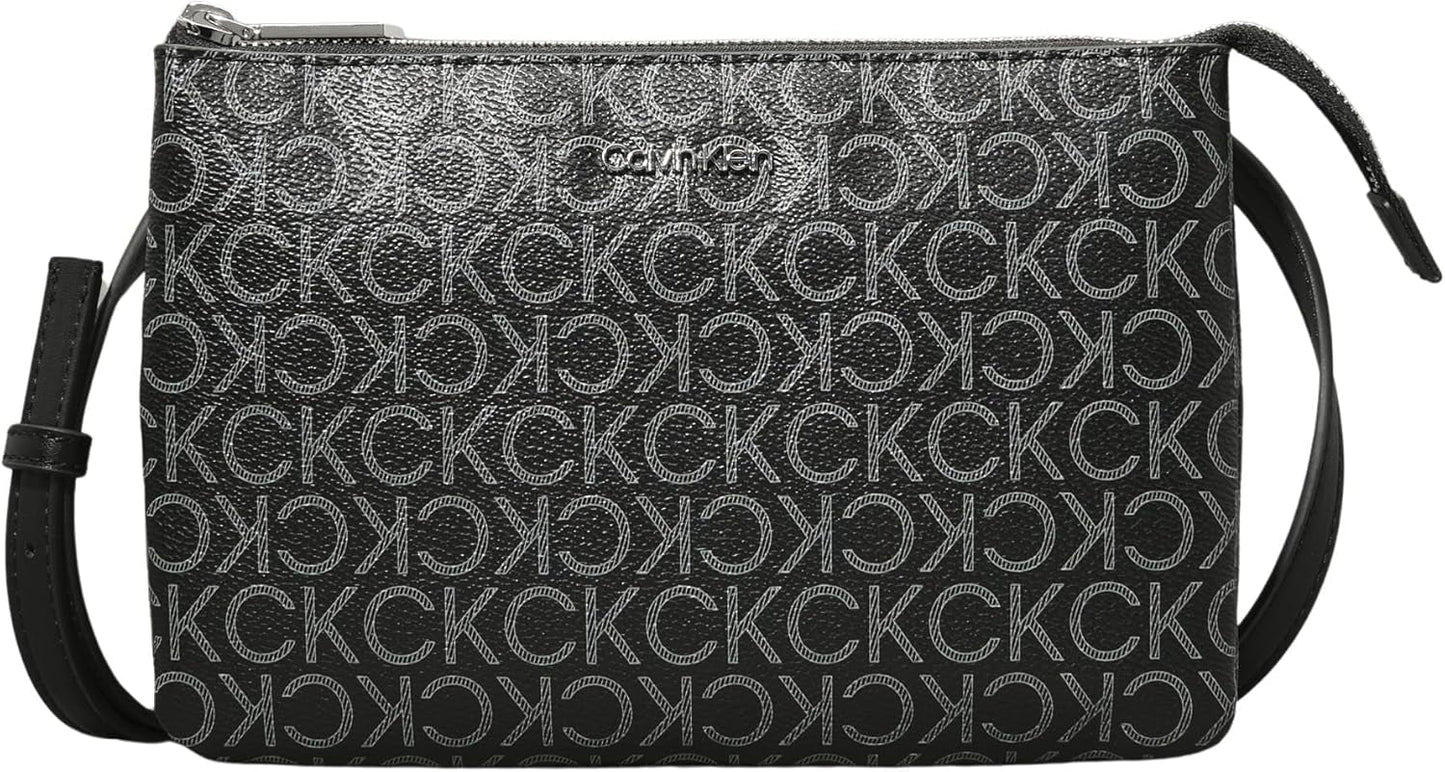 Calvin Klein Dámská taška Ck Must Klein přes rameno, Černá (černá Mono), Tašky v životní velikosti Ženy Naty Shop Výchozí název